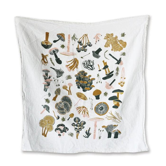 gneiss spice Mosses and Mushrooms Tea Towel