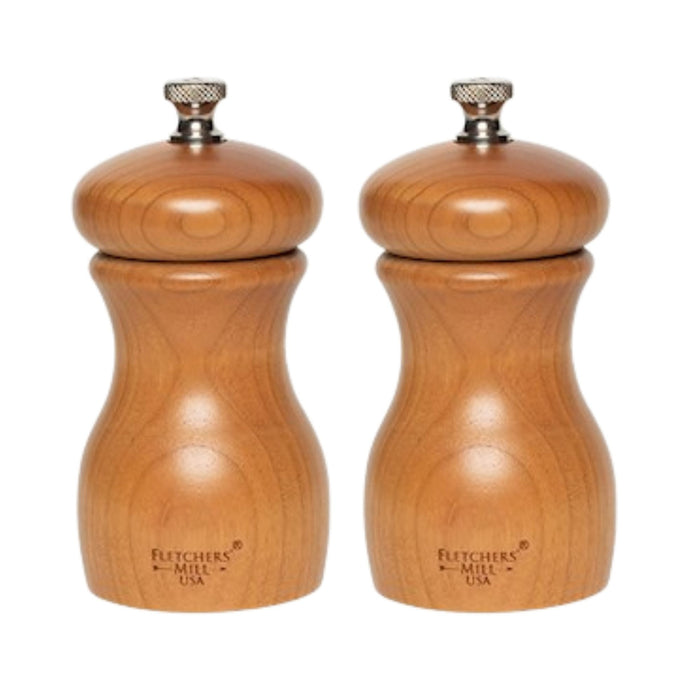 Gneiss Spice Grinder Pair — Marsala Salt & Pepper Mill Set