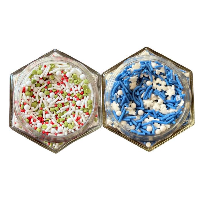 gneiss spice Holiday Sprinkles Pair — All-Natural Sprinkles for Festive Baking