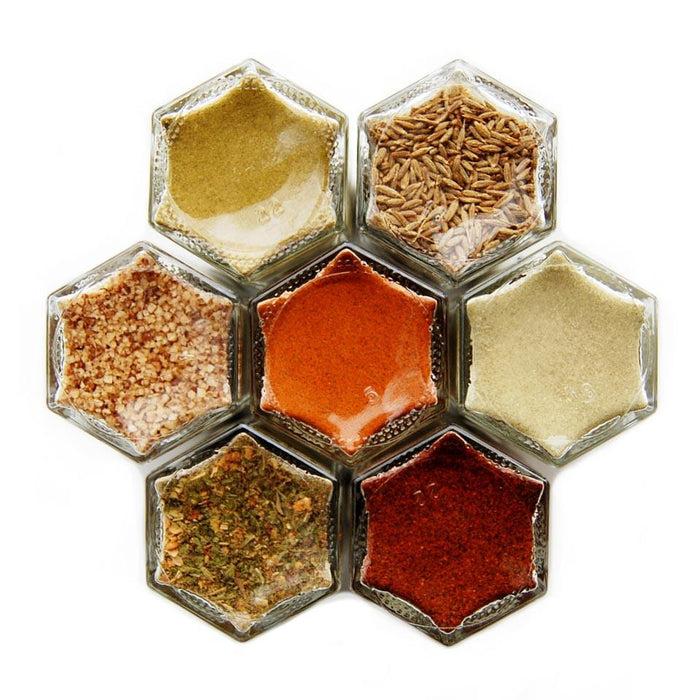 gneiss spice Mexican Spices Gift Set – 7 Organic Seasonings in Magnetic Jars