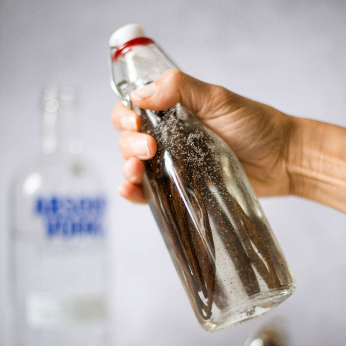 gneiss spice Organic & Fair Trade - Homemade Vanilla Extract Kit in Swing Top Bottle