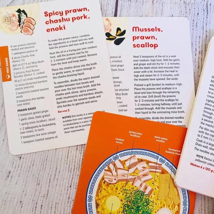 Gneiss Spice Ramen 101: 28 Ramen Recipe Cards With Bases And Toppings