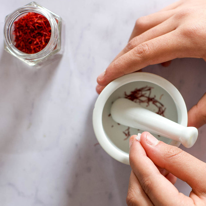 gneiss spice Saffron Bundle — Jar of Saffron with Mini Mortar & Pestle