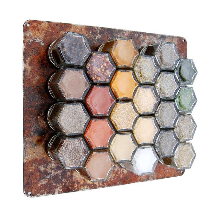 Gneiss Spice SECONDS — Rusted Wall Base For Spice Storage (Jars Not Included)