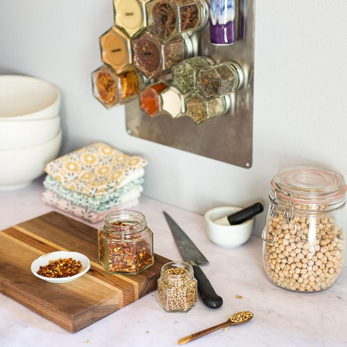 Gneiss Spice The Basic Spice Kit - 12 Magnetic Spice Jars Filled With Organic Spices
