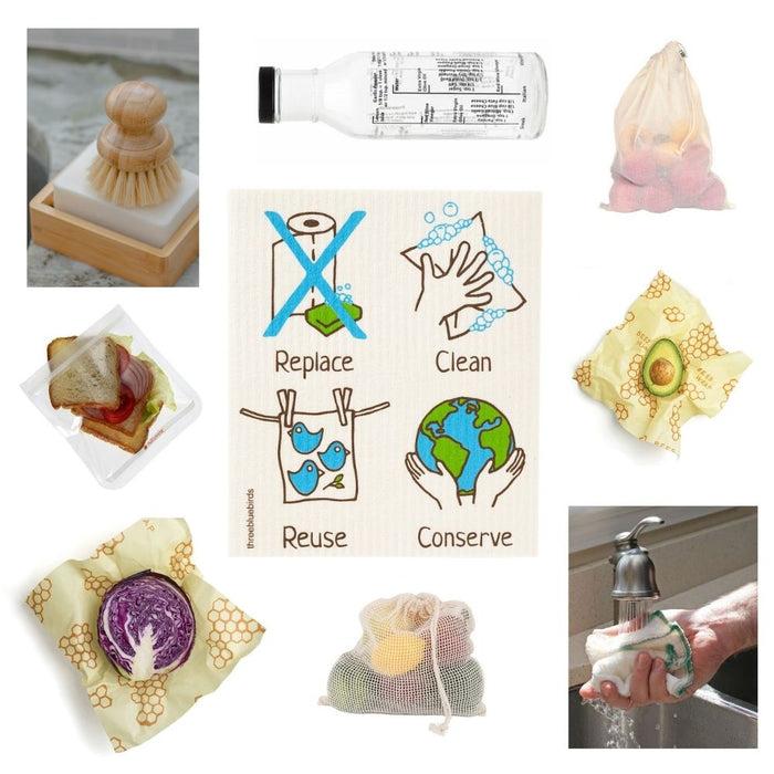 gneiss spice Zero-Waste Bundle — A Starter Set of Reusable Kitchen Storage & Cleaning Items