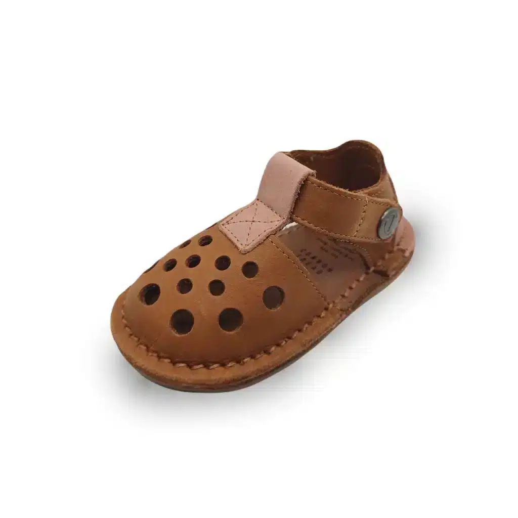 Go Barefoot Common Tread – Amber Desert Sandal / Tan & Dusty Pink