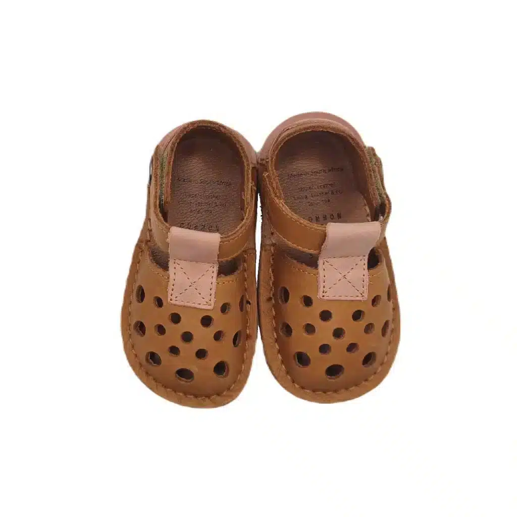 go barefoot Common Tread – Amber Desert Sandal / Tan & Dusty Pink