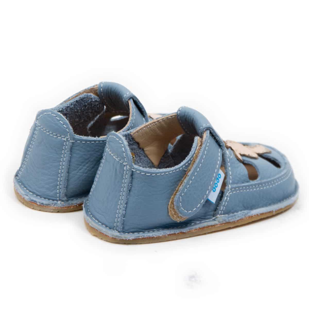 Go Barefoot Dodo Sandals Giraffe / Baby Blue