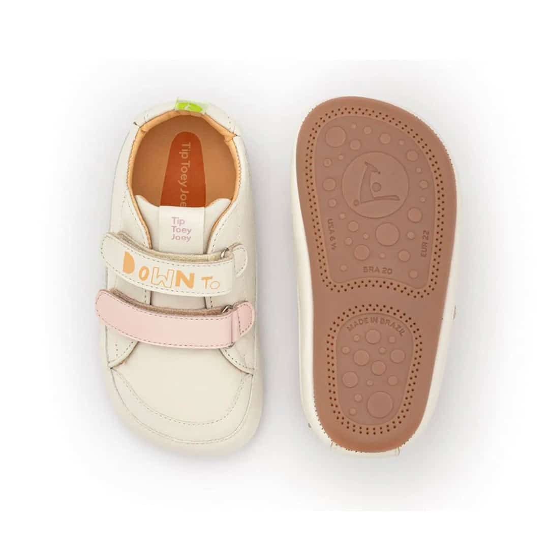 Go Barefoot Tip Toey Joey – Bossy Down To Earth – Tapioca / Blossom Pink / Papaya