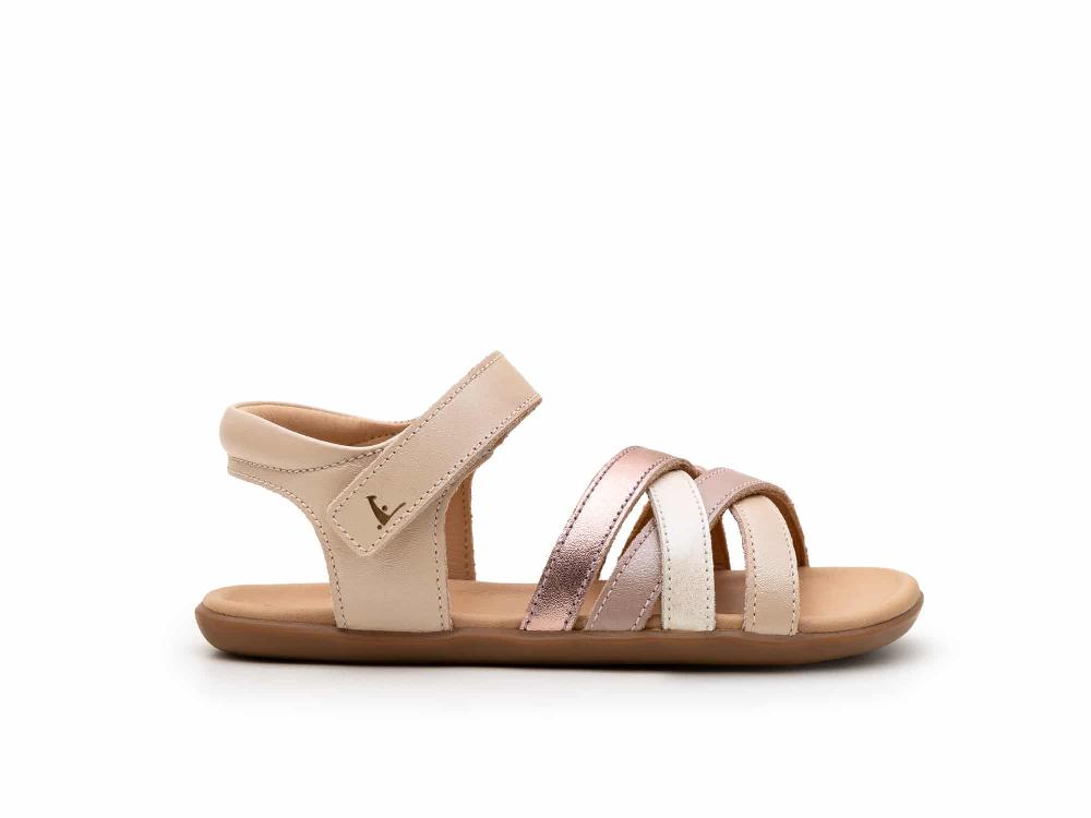 Go Barefoot Tip Toey Joey – Criss Cross – Pink Pearl / White And Pink Dream