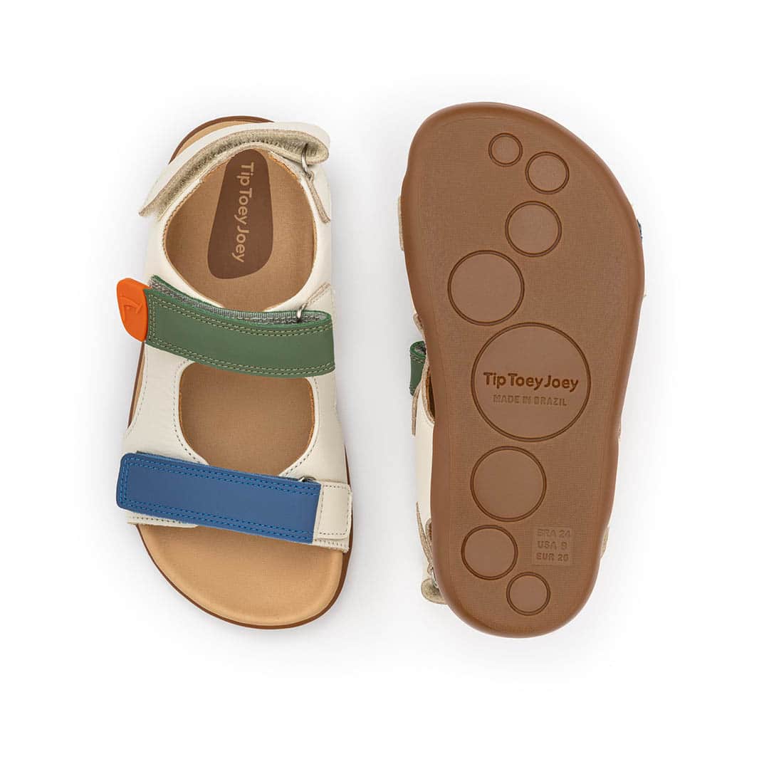 go barefoot Tip Toey Joey – Explorer – Tapioca / Blue Tang and Salsa