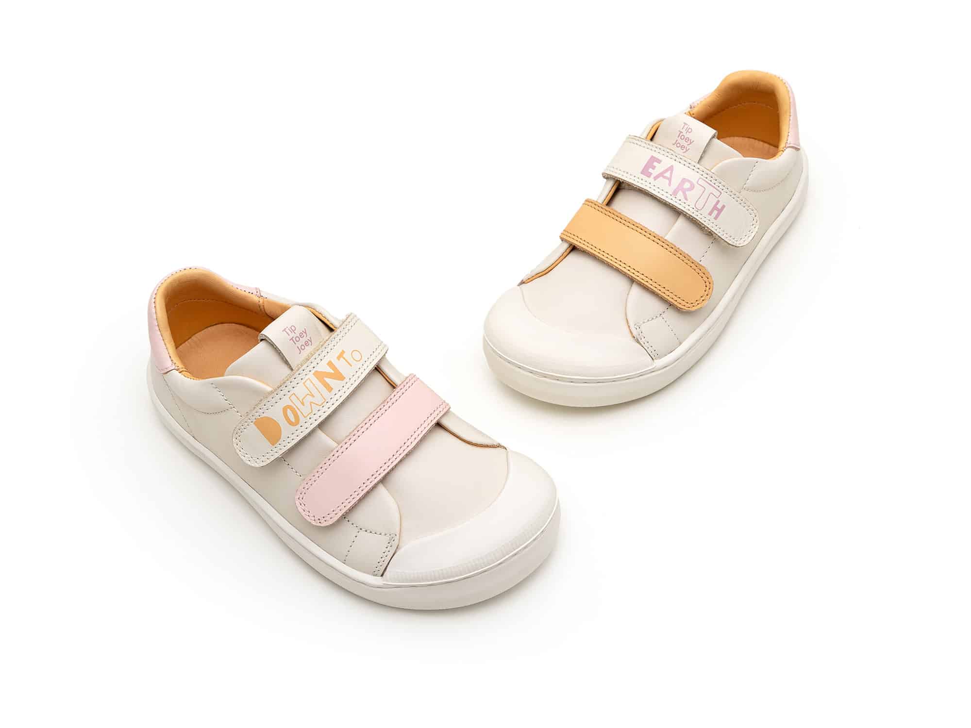 Go Barefoot Tip Toey Joey – Ramp Down To Earth – Tapioca / Blossom Pink / Papaya