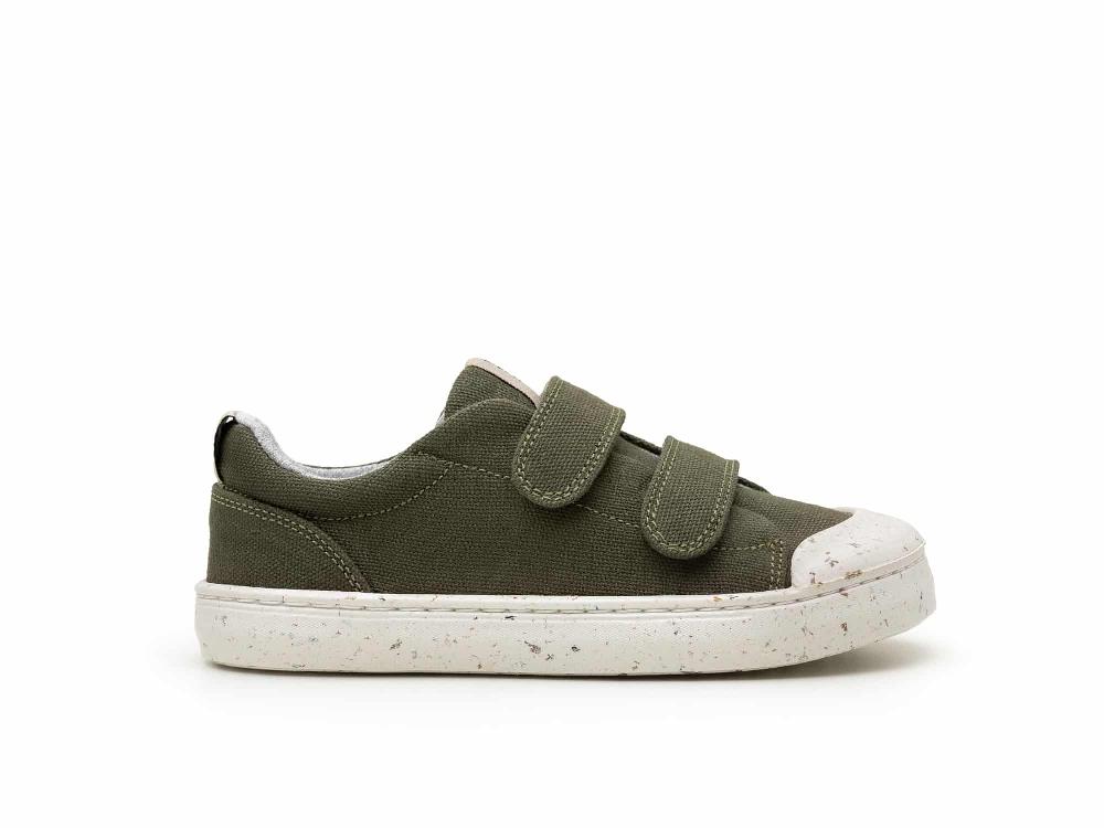 Go Barefoot Tip Toey Joey – Ramp Green – Verde Musgo Eco Canvas