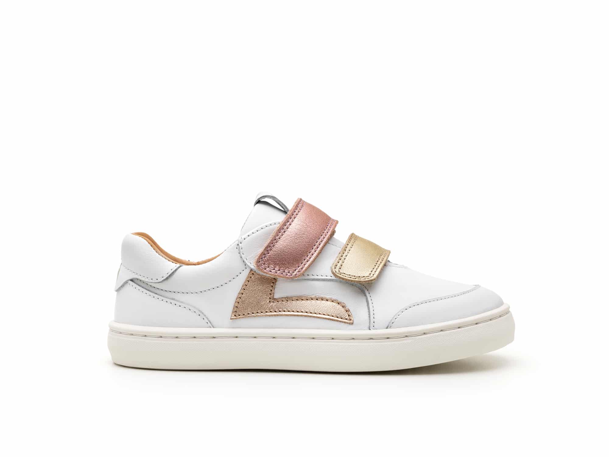Go Barefoot Tip Toey Joey – Ramp Landy – White / Champagne And Rose Gold