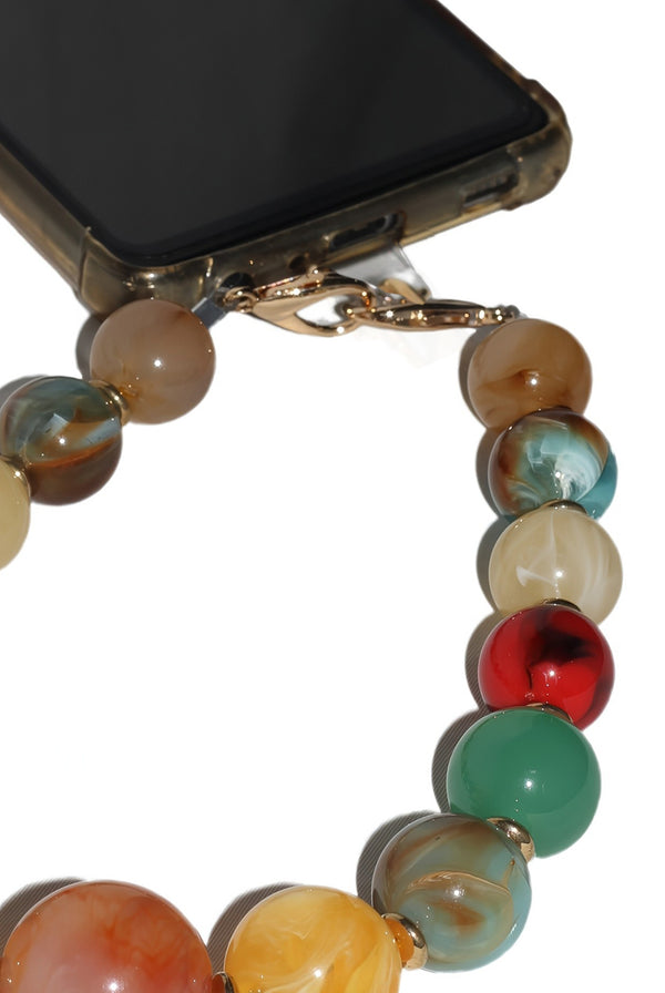 Goddiva Acrylic Ball Phone Strap - Multiclour By Goddiva Accessories