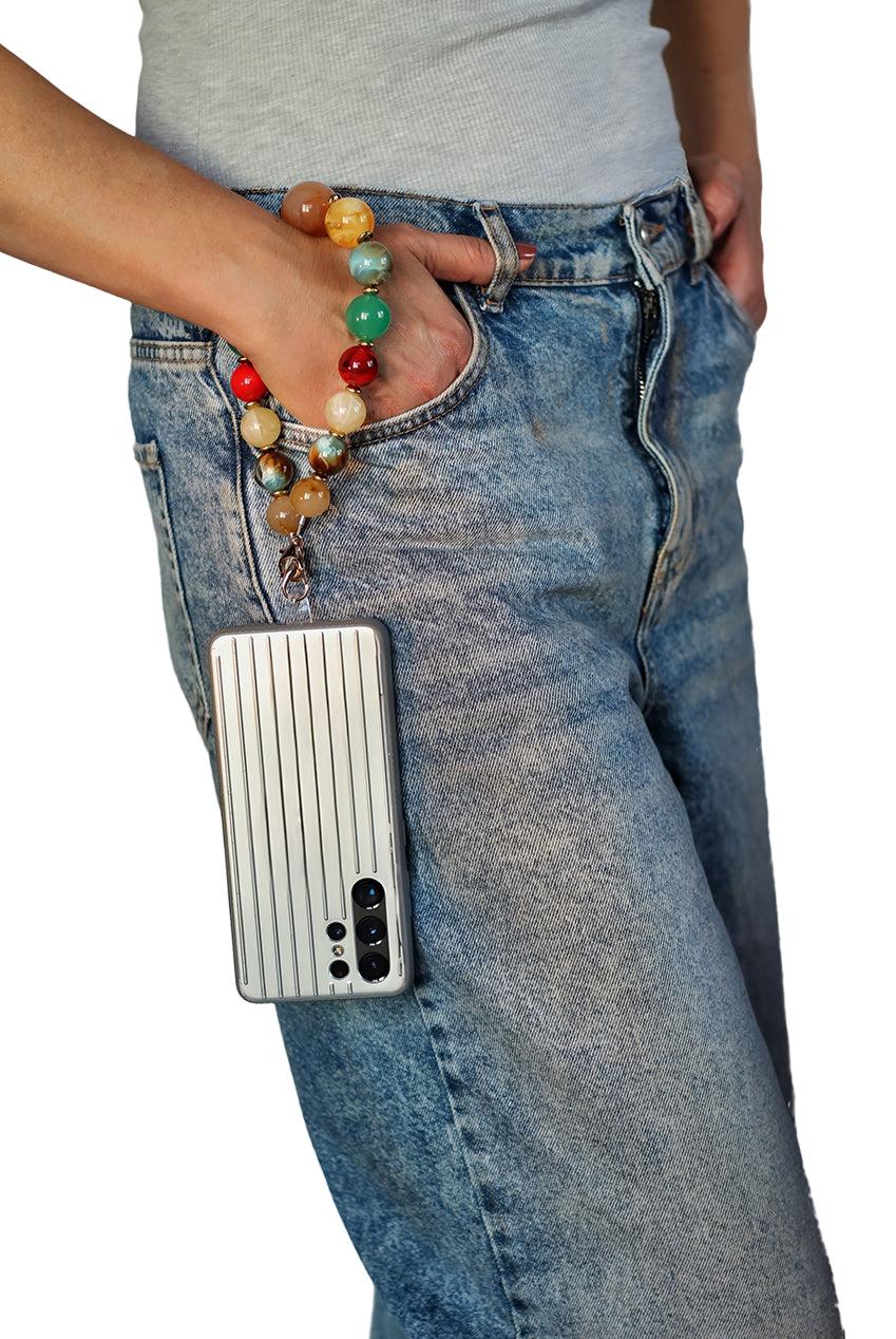 goddiva Acrylic Ball Phone Strap - Multiclour by Goddiva Accessories