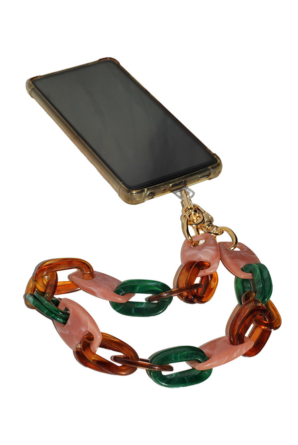 Goddiva Acrylic Chain Phone Strap - Pink Mix By Goddiva Accessories