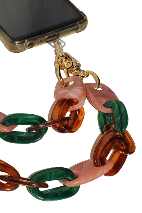 Goddiva Acrylic Chain Phone Strap - Pink Mix By Goddiva Accessories