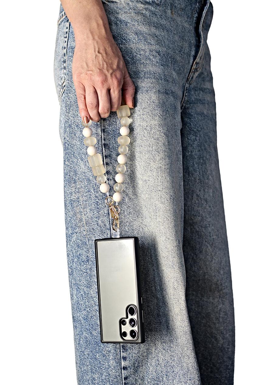 goddiva Acrylic Phone Strap - Matte Beige by Goddiva Accessories