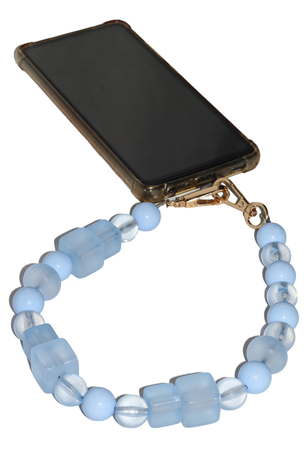 Goddiva Acrylic Phone Strap - Matte Blue By Goddiva Accessories