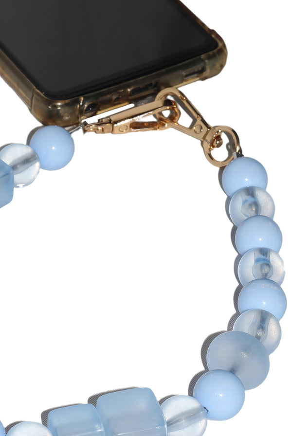 Goddiva Acrylic Phone Strap - Matte Blue By Goddiva Accessories