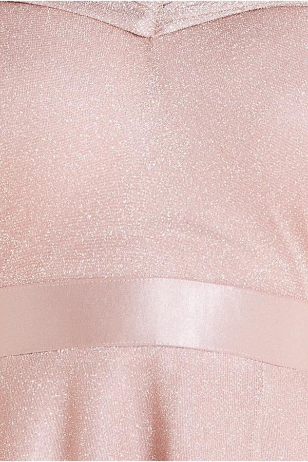 Goddiva Bardot Pleated Skirt Maxi - Champagne By Goddiva