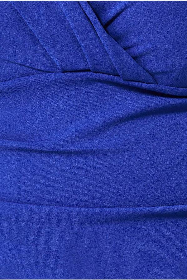 Goddiva Bardot Scuba Jumpsuit - Royal Blue By Goddiva Plus