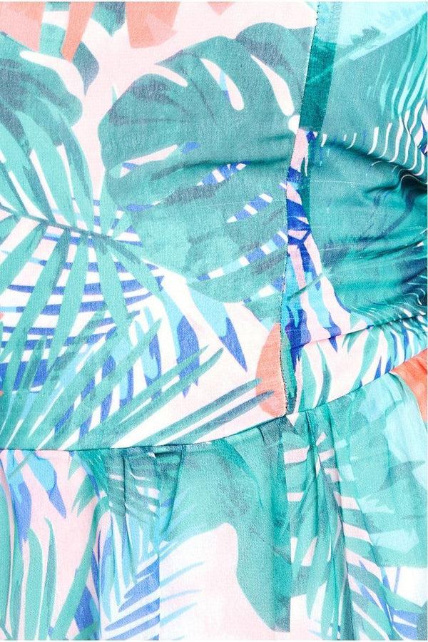 Goddiva Boobtube Printed Maxi - Jungle Print By City Goddess