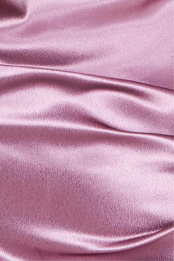 Goddiva Cowl Neck With Strappy Back Satin Maxi - Blush By Goddiva