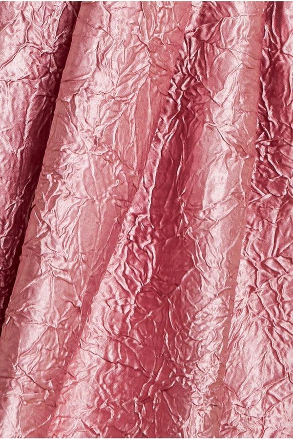 Goddiva Crushed Satin Sleeveless A Line Midi Dress - Blush Pink By Goddiva