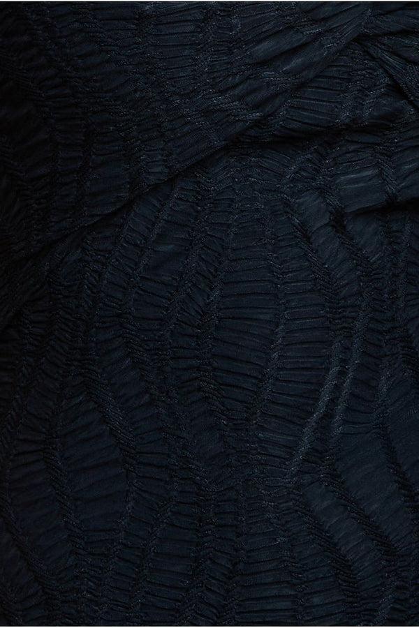 Goddiva Front Knot Twist Maxi Dress - Black By Goddiva