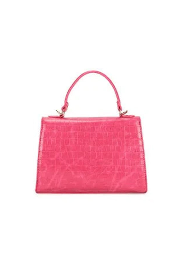 Goddiva Croc Crossbody In Hot Pink By SVNX