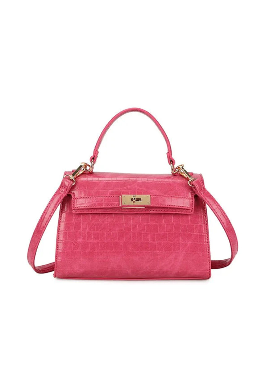goddiva Croc Crossbody In Hot Pink by SVNX