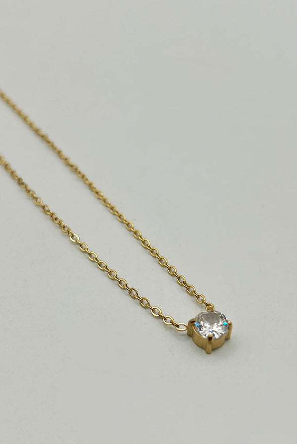 Goddiva Dainty Crystal Necklace - Gift Boxed By SVNX