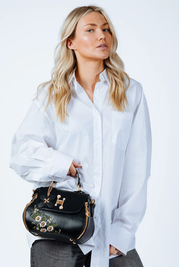 Goddiva Embroidered Crossbody Bag By SVNX