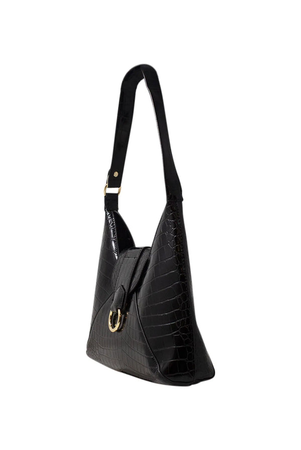 Goddiva Envelope Hobo Bag In Black By SVNX