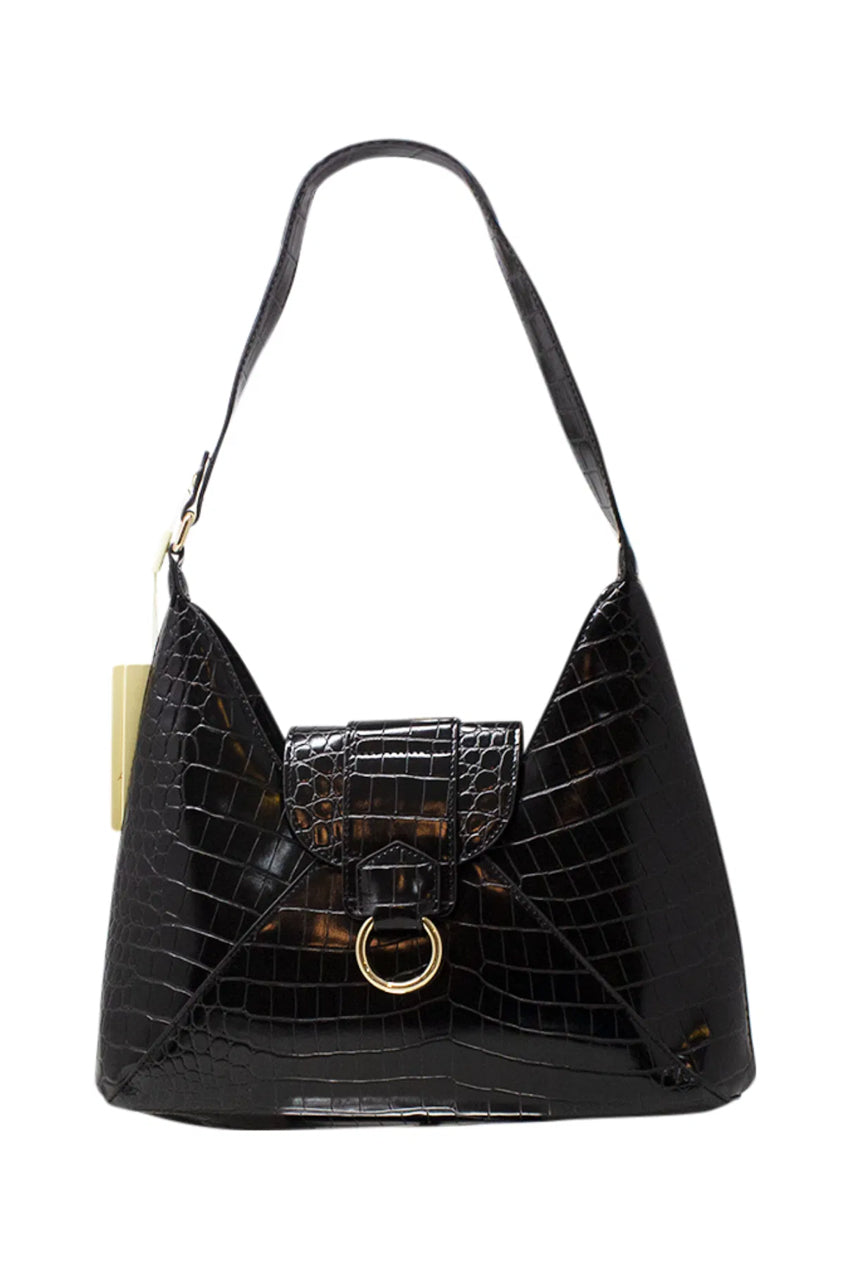 goddiva Envelope Hobo Bag In Black by SVNX