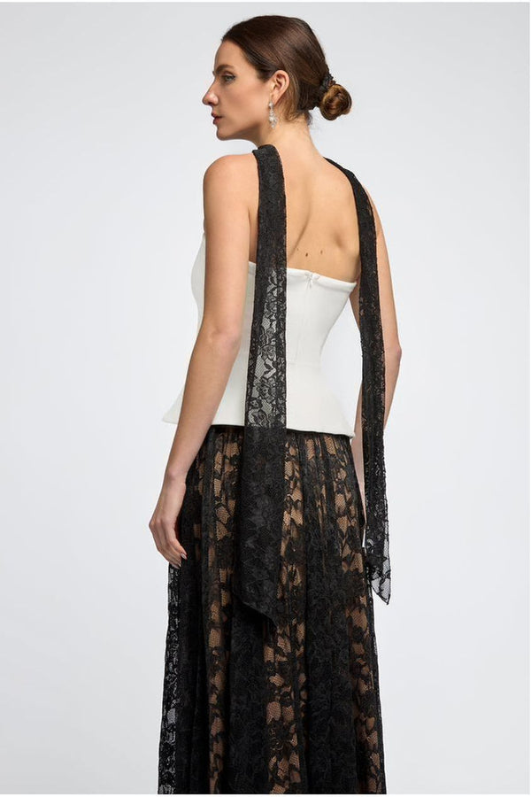 Goddiva Floral Lace Scarf By Goddiva