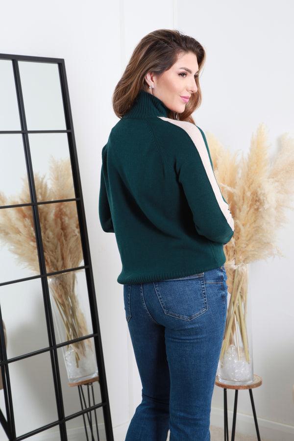 Goddiva Roll Neck Knit Jumper By Double Second