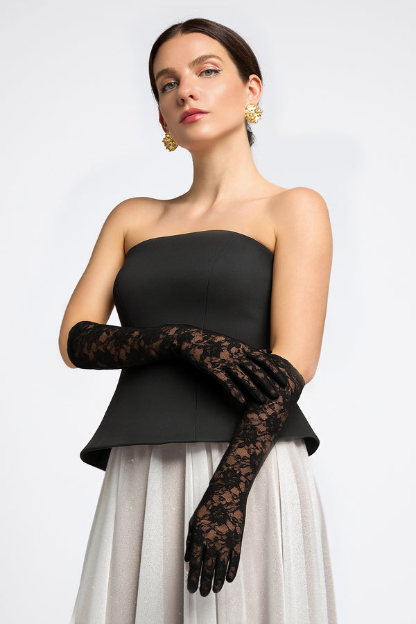 Goddiva Stretch Lace Gloves By Goddiva