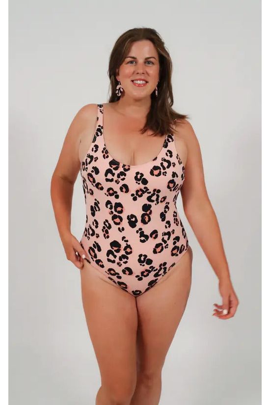 Goddiva Swimsuit In Pink Leopard By Maribela