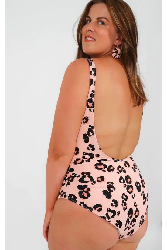 Goddiva Swimsuit In Pink Leopard By Maribela