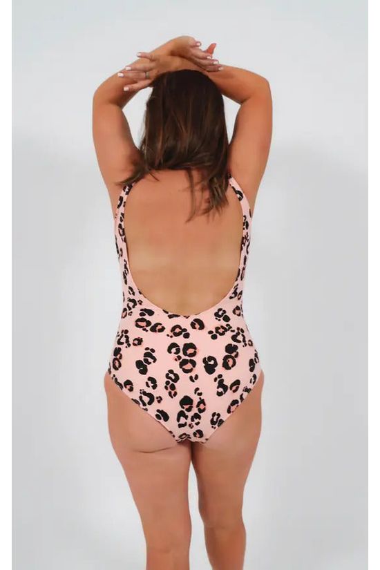 Goddiva Swimsuit In Pink Leopard By Maribela