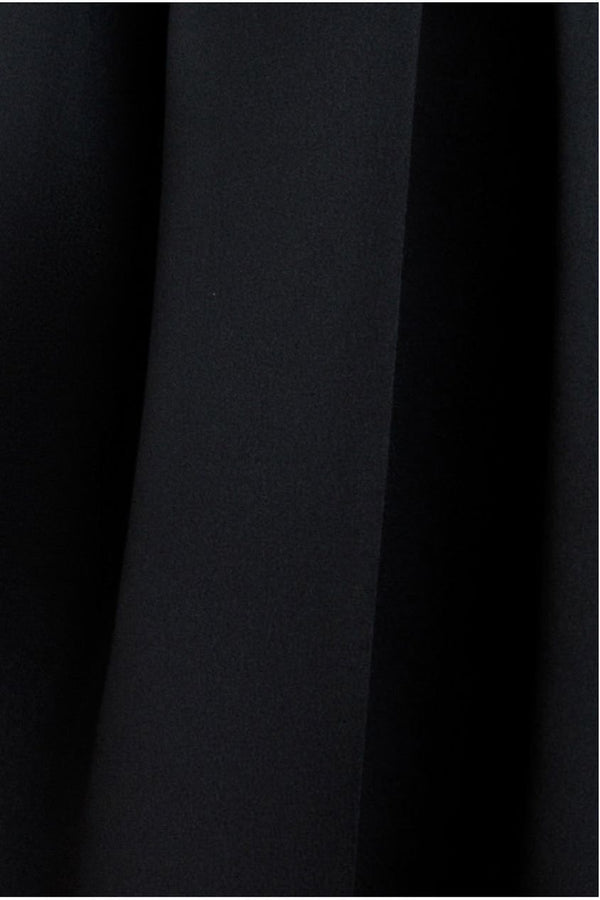 Goddiva Halter Neck Pleated A-Line Midaxi Dress - Black By Goddiva