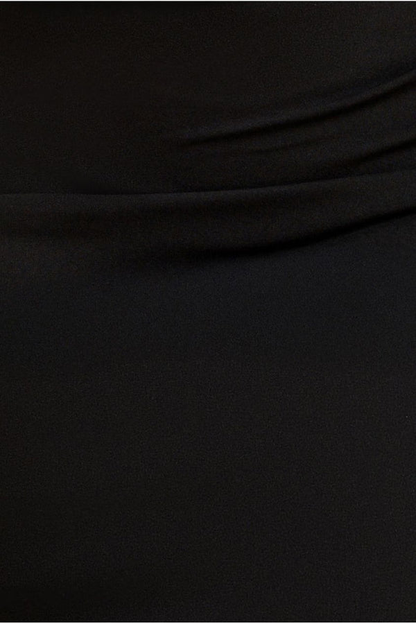 Goddiva Off The Shoulder Draped Sleeve Maxi Dress - Black By Goddiva