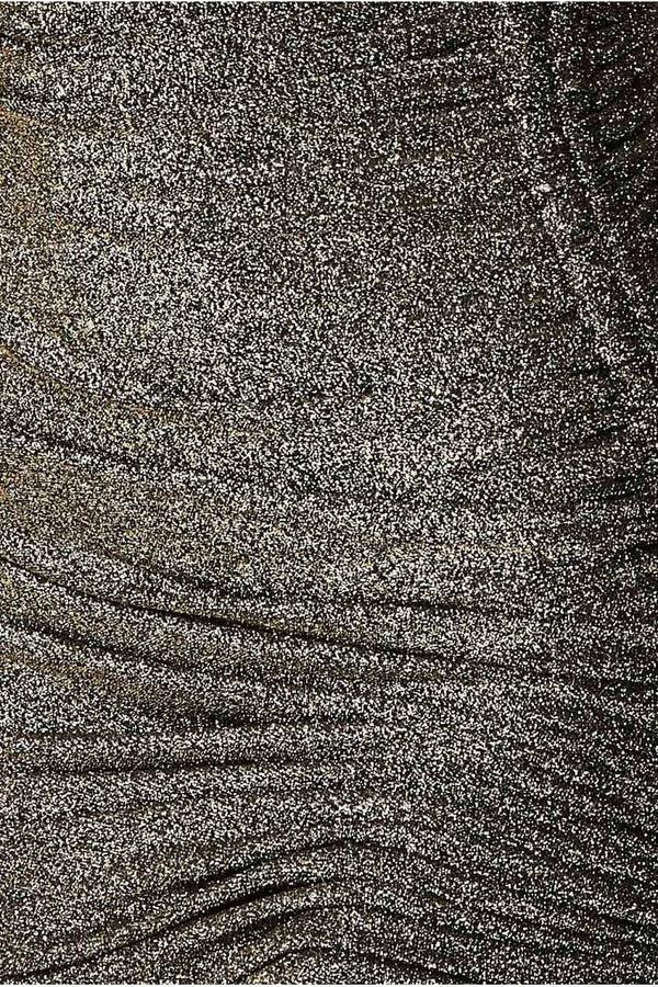 Goddiva Off The Shoulder Drawstring Side Midi - Gold By Goddiva