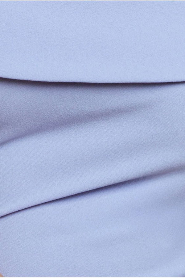 Goddiva Off The Shoulder Pleated Waist Maxi Dress - Lilac By Goddiva