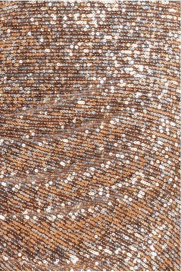 Goddiva One Shoulder Asymmetric Midi Dress - Champagne By Goddiva