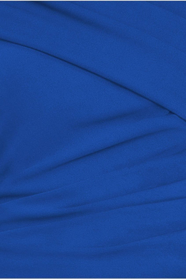 Goddiva One Shoulder Evening Maxi Dress - Royal Blue By Goddiva